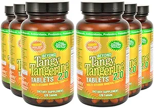 Youngevity Beyond Tangy Tangerine 2.0 Complejo Multi-Vitamin & Mineral - Hecho con alimentos naturales y completos Silencio 160,000 ORAC viv 120 Tablets - 6-Pack