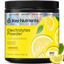 KEY NUTRIENTS Multivitamin Electrolytes Powder No Sugar - Refreshing Lemonade Electrolyte Powder - Sodium & Energy Supplement - Hydration Powder - No Calories - 90 Servings - Made in USA