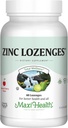 Maxi-Health Zinc Lozenges - Zinc Citrate 10mg - con vitamina C - Cherry Flavor - 60 Chewables - Kosher