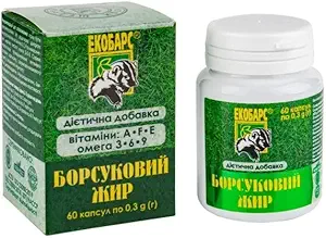 60 Badger Fat Capsules Fuente natural de ácidos grasos poliinsaturados