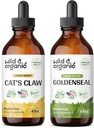 Wild &amp; Organic Cat's Claw Tincture 4 fl oz &amp; Goldenseal Tincture 4 fl oz