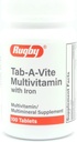 Laboratorios de Rugby Tab-A-Vite Multivitamina con Iron Multimineral Suplemento Vitamina A, C, D Thiamin Riboflavin Niacin Folate Pantothenic Acid 100 Tablets (Pack of 1)