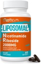 2000 MG Liposomal Nicotinamide Riboside Suplemento con TMG & Pterostilbene, Superior a Niacinamide for Energy, Immunity, Age Resistance, 60 Softgels