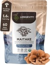 Organic Maitake Mushroom Powder Suplemento 100g ← Pure Fruiting Body 10:1 High Strength Extract TEN 30% Beta-D Glucans TEN 16,600mg Raw Equivalent Por Serving ¦ Immune, Metabólica &amp; Wellness Support