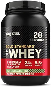 Optimum Nutrition Gold Standard 100% Whey Protein Powder, Chocolate Peanut Butter, 2 Pound (Packaging May Vary)