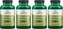 Carbón Activado de Swanson - Suplemento Natural Apoyo a la Absorción Saludable - Ayuda a w/Bloating " Mantener la regularidad del intestino - (120 cápsulas, 520 mg por servicio) 4 Pack