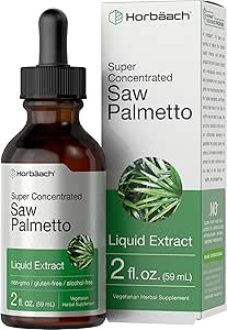 Horbäach Saw Palmetto Extract Liquid Drops TENIDO 2 Fl Oz TENIDO Alcohol Free Tincture ANTE Vegetarian, Non-GMO, y Gluten Free Supplement