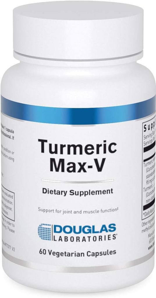 Douglas Laboratories Turmeric Max-V ◾ Curcumina estandarizada para apoyar la función conjunta y muscular