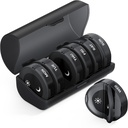 Organizador de píldoras de tookMag 2 veces al día, organizador de píldoras de medicina, organizadores semanales de píldoras PM Caja de píldoras, gran capacidad 7 días caja de píldoras para la medicina/Vitamin/Fish Oil/Supplements (Black)