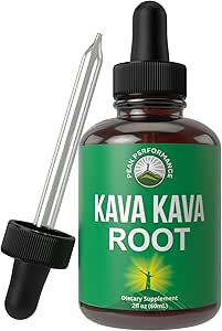 Kava Kava Extracto de extracción de líquidos calmantes Más concentrado - 1:3 Ratio de extracción. Ayuda de suplemento vegano para la relajación, calma, sueño natural. Sugar Gluten gratis EE.UU. Tested Tincture