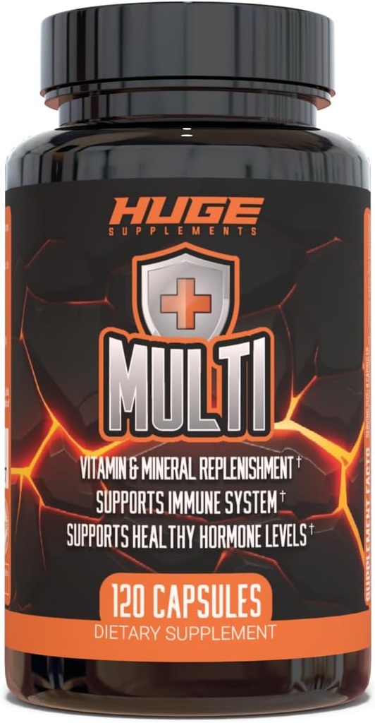 Multi, Multivitamina para Hombres, Fórmula de alto rendimiento All-in-One para Athletes & Bodybuilding, Vitamina &amp; Mineral Replenishment, Soporta Sistema Inmunitario &amp; Niveles de hormonal saludables (120 cápsulas)