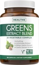 Super Greens Antioxidants Superfoods 2250mg Suplemento - 20 Ingredientes con Sprouts, Mushrooms, Roots, Ajo, Melón de Bitter, Artichoke, Celery Seed, Pimienta de Cayenne, Alfalfa NON GMO - 180 cápsulas