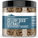 Elementos Celery Seed Extracto 200 Capsules, Puro ' Undiluted, No Additives