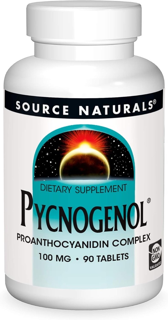 Fuente Naturals Pycnogenol, Complejo Proanthocyanidin,100 mg - 90 Tablets