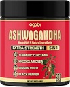 Ashwagandha Capsule 5in1-90 Vegan Capsules Blended with Ginger, Turmeric, Rhodiola Rosea &amp; Black Pepper