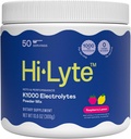 Hi-Lyte Keto K1000 Electrolyte Powder ← Raspberry Lemon ¦ Hydration Suplemento Bebida Mix ¦ Boost Energy &amp; Beat Leg Cramps ← No Sugar, No Maltodextrin ← 50 Servings