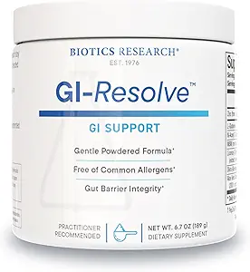 Biotics Research GI ResolveTM Advanced L-Glutamine Powder Formula for Gut Lining Support " Healing - Optimal Gastrointestinal Function - Premium 7-Ingredient with Zinc Carnosine " Botanicals- 6.7oz