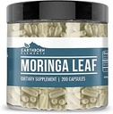 Elementos tercos Moringa 200 cápsulas, puras " sin diluir, sin aditivos