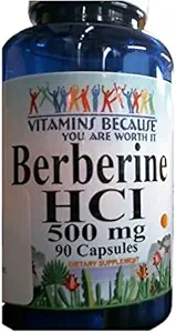 Vitaminas Porque - Berberina 500mg - Salud cardíaca - 90 cápsulas