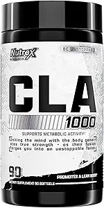 Nutrex CLA 90 Soft Gels - 1000mg Ácido Linoleico Conjugado Linoleico Active Blend de Safflower Oil - Estimulante-libre Metabolismo Booster Pills para la pérdida de peso