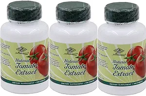 3 Packs Natural Tomato Extract w/ Lycopene (100 Tablets)