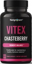 Natgrown Vitex Chasteberry Suplemento para Mujeres 1.000 mg - Agnus Castus Chaste Tree Vitex Berry Fruit Extract Capsules - 60 Ct