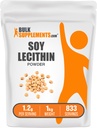 BulkSupplements.com Soja Lecithin Powder - Suplemento Lecithin, Suplemento Nutricional, Grado Alimentario - Grado Gluten Libre, 1.2g por Ser, 1kg (2.2 libras) (Pack de 1)