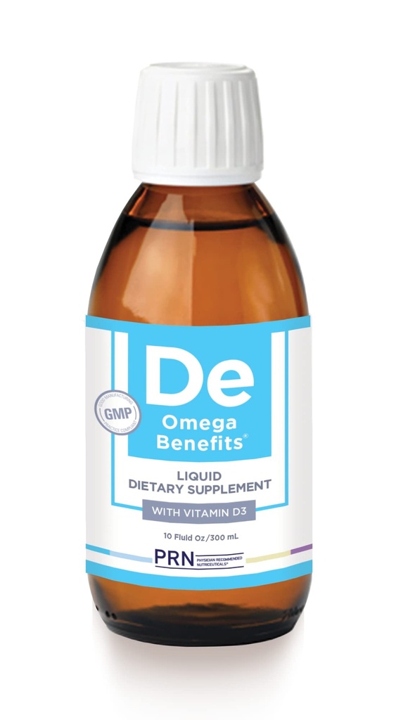 PRN DE Omega Ventajas Liquid Supplement - 10 oz, 60-Day Supply - Re-Esterified Omega 3 Triglyceride Form with 1680mg EPA, 560mg DHA &amp; Vitamin D for Dry Eye Support
