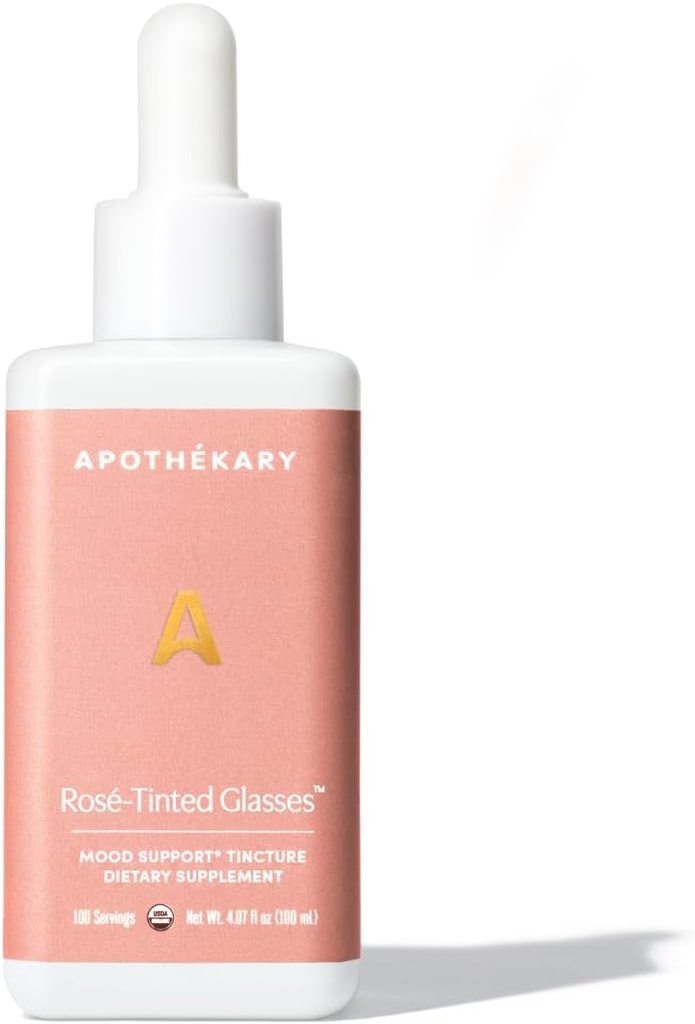 Apothékary Rosé-Tinted Glasses, Wine-Inspired Herbal Liquid Drops Herbal Suplemento, Sugar Gratis, Vegan, 100 Servings 4.07oz