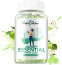 EAA Gummies Aminoácidos Esenciales - Todos los 9 Aminos Esenciales y Todos los Aminos de Cadena Sustituida (BCAAs) con Recuperación Muscle, Apoyo Energético Sugar Free Green Apple Flavor 30 Servimientos