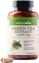 NatureWise Green Tea Extract Capsules 1000 mg - 50% EGCG & 98% Polyphenols - Extra Strength Green Tea Pills - Antioxidants for Heart Health & Energy - Vegan, Non-GMO - 60 Conde[30-Day Supply]