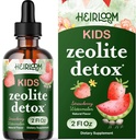 Zeolite Detox para niños gotas líquidas - Gentle Daily Cleanse & Speech Support with Methylated B12 & vitamina D - Kids Clinoptilolite Zeolite Drops Detox Cleanse Suplemento 2oz