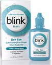 BLINK Tears Lubricating Eye Drops, Moisturizing " Soothing for Mild to Moderate Dry Eyes, with Hyaluronate, Reduces Discomfort, Long-Lasting Hydration, Soothes & Moisturizes, 1 Fl Oz