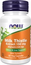 AHORA Suplementos de alimentos, Silymarin Milk Thistle Extrae 150 mg con Turmeric, soporta la función del hígado*, 60 cápsulas de veg