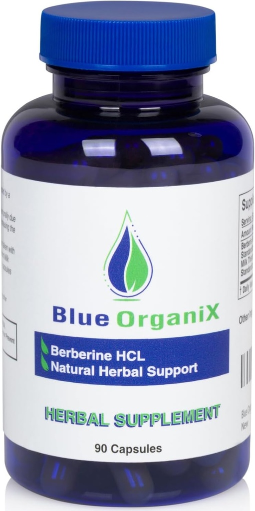 Bereberina con esteto de leche 500 mg Fórmula HCL Suplemento Complejo con Silymarin para una mejor absorción, 90 cápsulas vegetarianas, 1 botella, apoyo general de salud