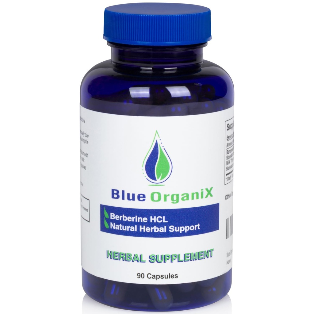 Bereberina con esteto de leche 500 mg Fórmula HCL Suplemento Complejo con Silymarin para una mejor absorción, 90 cápsulas vegetarianas, 1 botella, apoyo general de salud
