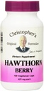 Christopher's Original Fórmulas Hawthorn Berry Capsules, Suplemento Herbal para el Bienestar Cardiovascular, 100 cápsulas
