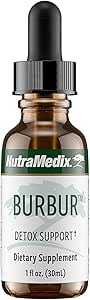 NutraMedix Burbur Supplement - Supports Full Body Detox Cleanse for Women &amp; Men - Promote Antioxidant &amp; Microbial Support - Herbal Tincture Made with Manayupa Leaf Extract (1oz / 30ml)