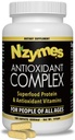 Complejo Antioxidante Nzymes® para personas. Suplemento potente de antioxidantes, vitamina C, vitamina E, vitamina A, selenio, enzimas en vivo. 180 Cuenta - Hecho en los EE.UU.