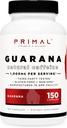 Primal Guarana (1000 MG por Serving) (150 cápsulas) - 200 MG Caffeine natural