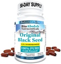 Bio Absorb Black Seed Oil Cold Pressed Capsules. 200 softgels, 500mg (50-Day Supply). Sin pastel.