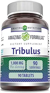 Impresionantes fórmulas Tribulus Extracto 1000 Mg Suplemento TENIDO Tablets ANTE NO GMO TENIDO Gluten-Free TEN Made in USA (1 Pack TEN 90 Conde)