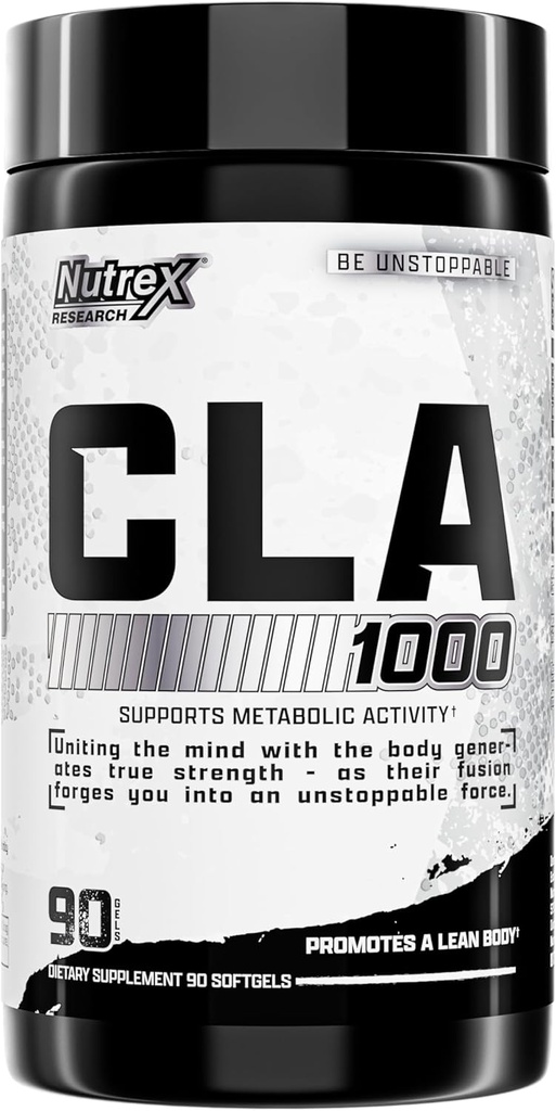Nutrex CLA 90 Soft Gels - 1000mg Ácido Linoleico Conjugado Linoleico Active Blend de Safflower Oil - Estimulante-libre Metabolismo Booster Pills para la pérdida de peso