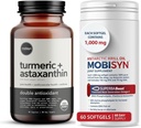 Orgánica Turmérica con Astaxanthin Suplemento + Aceite de Krill puro