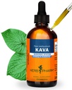 Ecológico Kava Extract líquido para estrés Soporte " Relajación: Vegan Kava Extract, Non-GMO Kava Tintura para calma " Mood relajado, libre de gluten, 4 Oz Silencioso hasta 3 meses Suministro