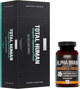 ONNIT Total Humano + Alpha Brain 90ct Stack