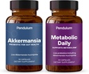 Pendulum Akkermansia &amp; Metabolic Daily Bundle - Suplementos Probióticos en Vivo Fortalecer El Anillo Gut, Soporte GLP-1 Producción, Apoyo Metabolismo
