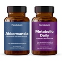 Pendulum Akkermansia &amp; Metabolic Daily Bundle - Suplementos Probióticos en Vivo Fortalecer El Anillo Gut, Soporte GLP-1 Producción, Apoyo Metabolismo