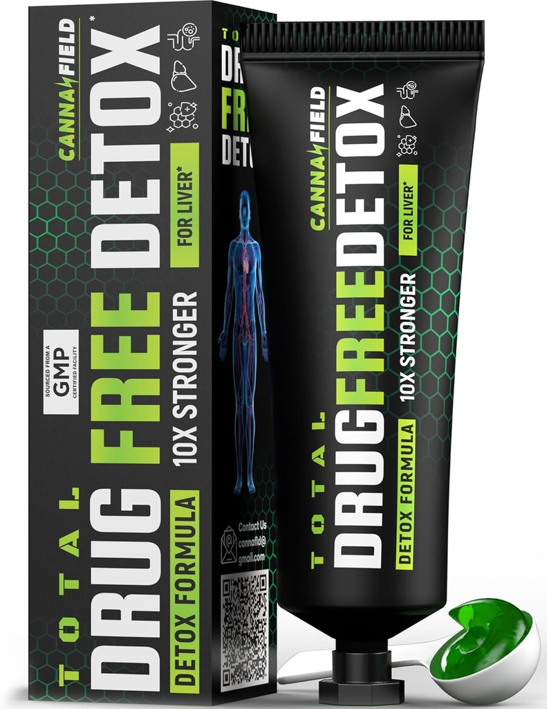 Complete Body Cleanse Detox Supplement Gel, Extra Strength Liver, Gut Detox " Reparación con leche Thistle, Effective Plant Based Detox Support Complex for Digestive Health