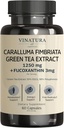 VINATURA Caralluma Fimbriata, EGCG 45% Extracto 1250mg + Fucoxanthin 3mg por Serving *USA Hecho &amp; Tested* for Immune Support, Energy and Mental Focus - 60 Capsules 30 Serviciones